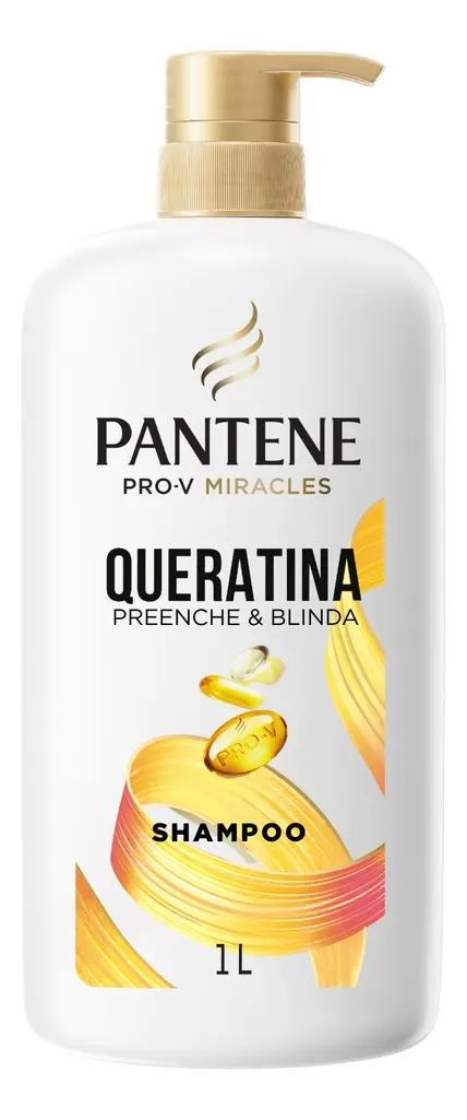 Shampoo Pro-v Miracles Queratina Preenche & Blinda 1l Pantene