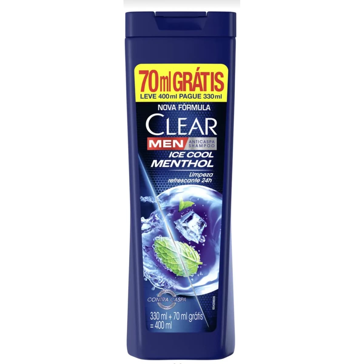 Shampoo Anticaspa Clear Men Ice Cool Menthol 400ml