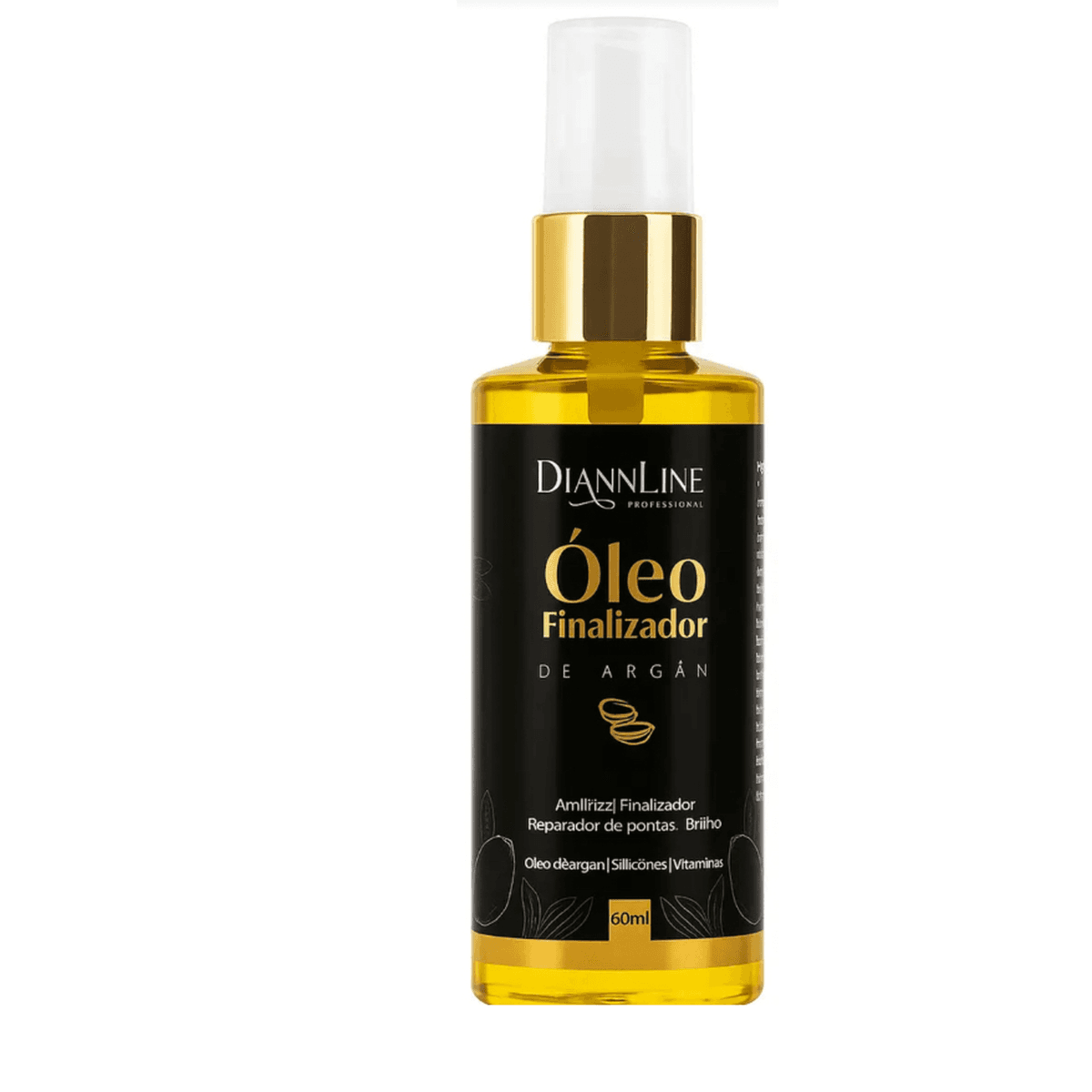 Óleo Capilar Argan Finalizador Reparador de Pontas Diannline Professional 60ml