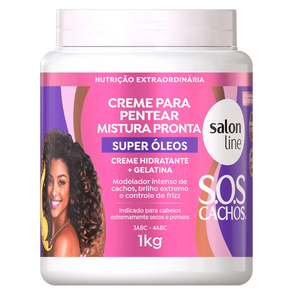 Salon Line S.O.S Cachos Super Óleos – Creme para Pentear 1kg