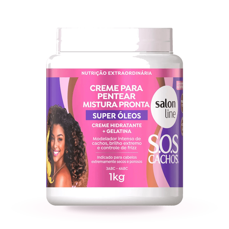 Salon Line S.O.S Cachos Super Óleos – Creme para Pentear 1kg